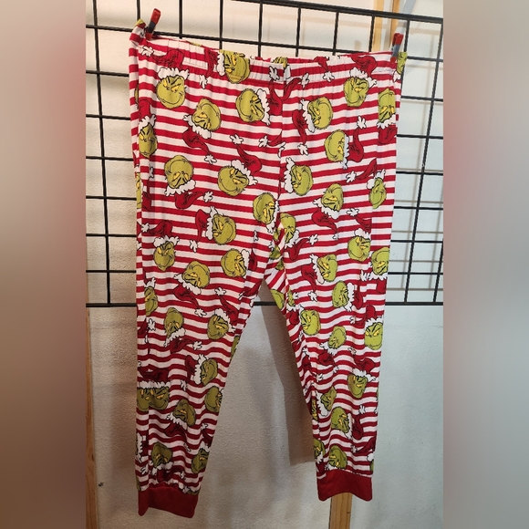 Womens Red Grinch Pajama Pants - Picture 1 of 2
